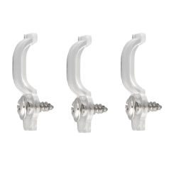50pcs  Mounting Brackets Clip  -Side Fixing Clips For 5050 LED Strip Light Bar  Bracket Fixed Clip Hoem Furniture Hardware