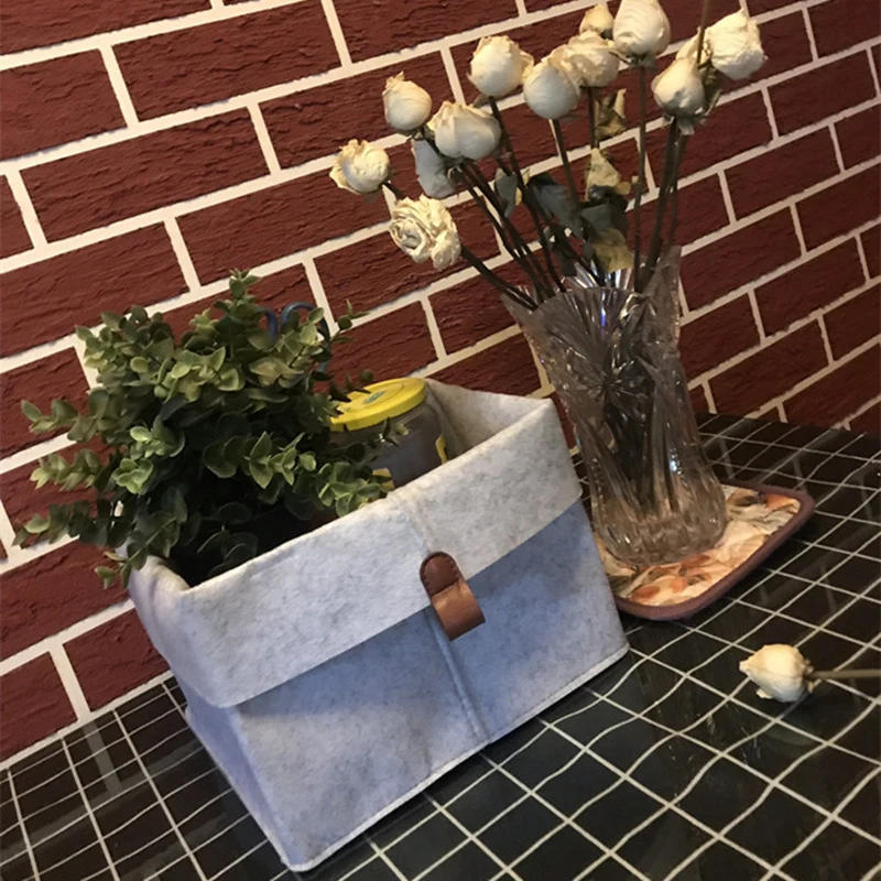 Description Picture 5 of itemVarious Clothes Felt Storage Baskets Home Bathroom Laundry Bucket Office Sundries Box Toy Storage Box Dormitory Underwear Storag