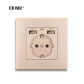Gold EU Socket