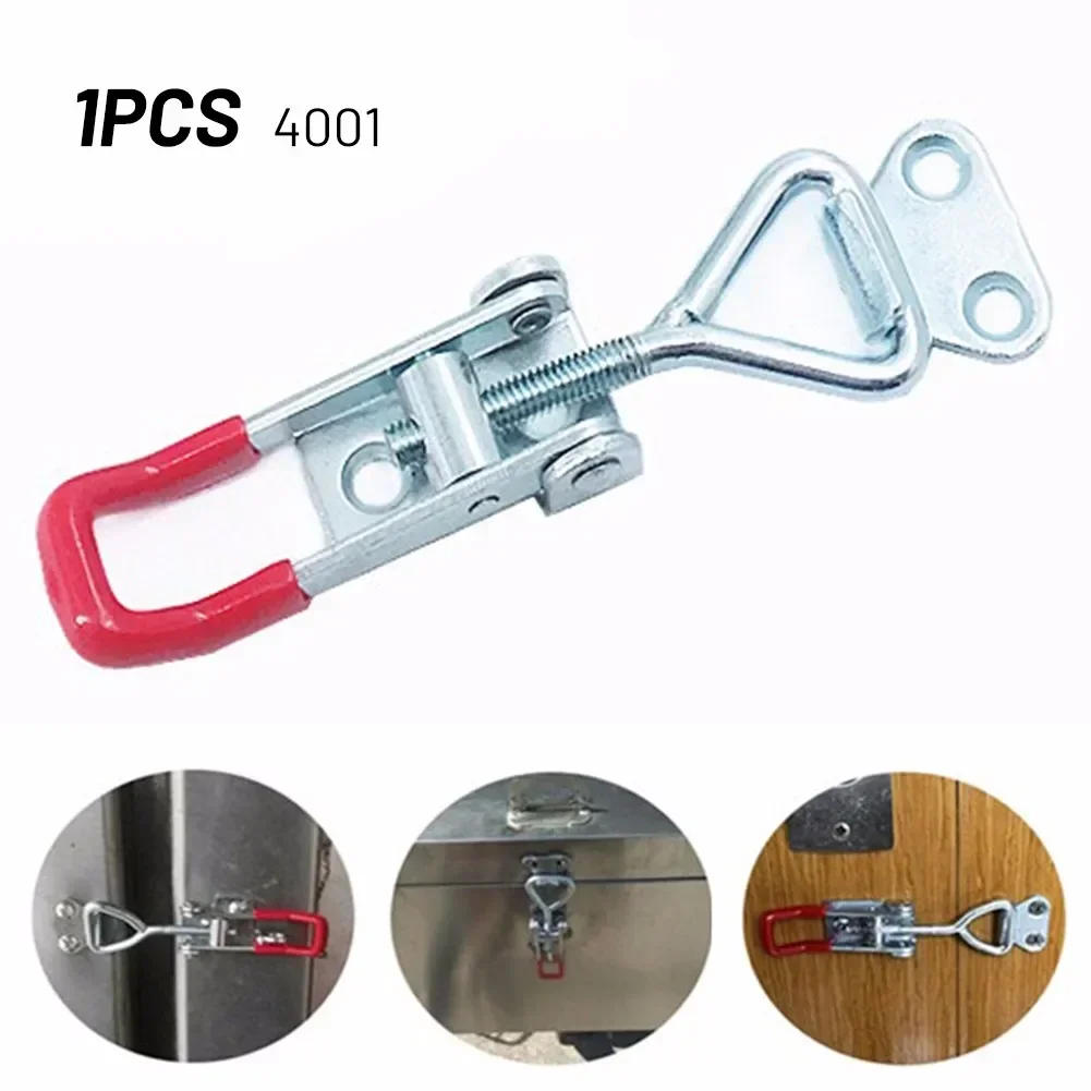 Description Picture 4 of item1PC Toggle Latch Catch Toggle Clamp Adjustable Cabinet Boxes Lever Handle Lock Hasp For Sliding Door Furniture Hardware