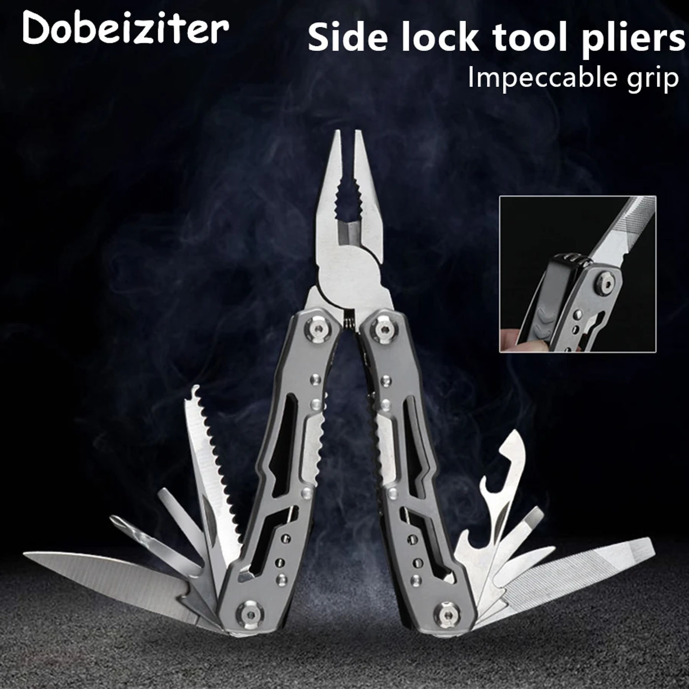 Description Picture 2 of itemOutdoor Multitool Camping Portable Stainless Steel Folding Multifunction Tools Emergency survival Knife Pliers