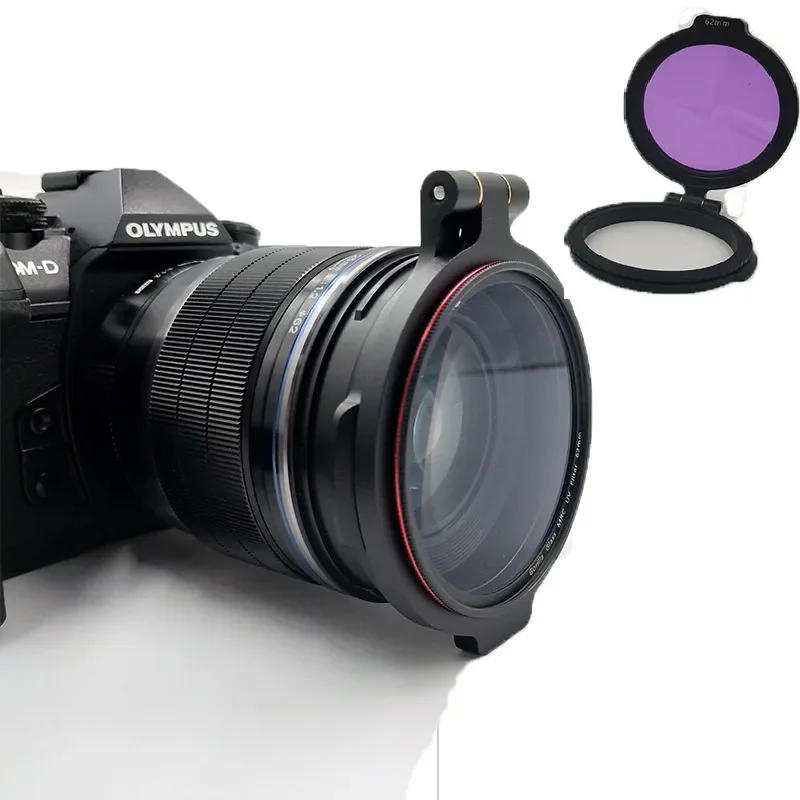 Description Picture 3 of item49/52/55/58/62/67/72/77/82mm Camera Lens Adapter Flip ND Filter Switching Bracket Quick Release Mount for Camera Nikon Sony Fuji