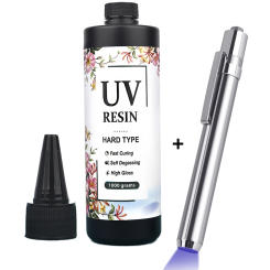 Uv Epoxy Resin Glue Uv Lamp 20-1000g DIY Jewelry Making Uv High Transparency Fast Drying High Hardness Bottle Uv Glue Uv Resin