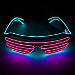 Glowing Glasses LED Gafas Luminous Bril Neon Christmas Glow Sunglasses Flashing Light Glass for Party Supplies Prop Costumes New