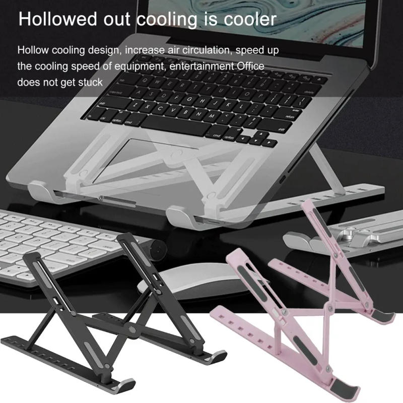 Description Picture 4 of itemLaptop Stand For Under 14'' Notebook 7 Holes Adjustable Foldable Stand Bracket Laptop Holder Non-slip Riser For Tablet