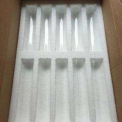 10 pcs/lot Wedding props backgammon candle holder decoration high transparent hollow tube 25cm high Glass round tube