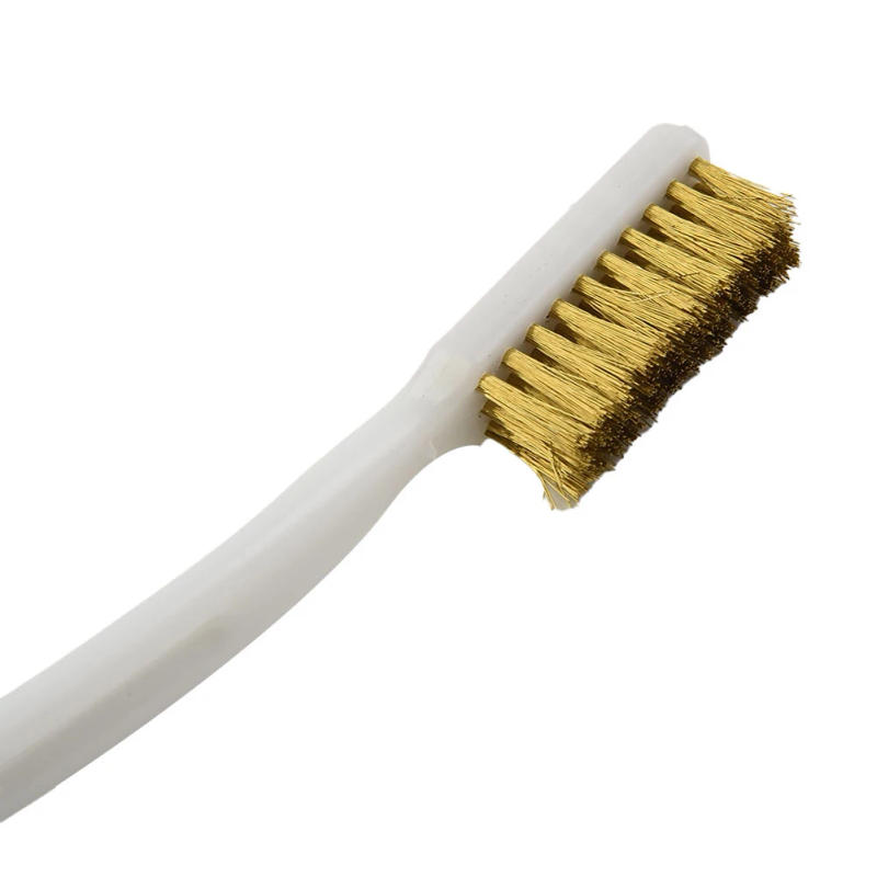 Description Picture 6 of itemBrass Wire Brush White Plastic Handle Stainless Steel Nylon Metal Rust Dirt Cleaning Polishing Brushes Hand Tools Drop Shipping