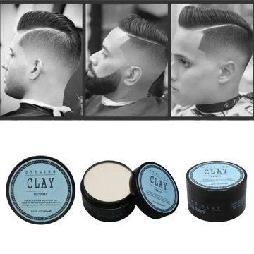 Fashion Matte Finished Hair Styling Clay Daily Use Mens Hair Clay High Strong Hold Low Shine Hair Styling Wax Gel Para Cabello