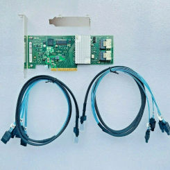 LSI 9211-8i Fujitsu D2607-A21 LSI FW:P20 IT Mode ZFS FreeNAS unRAID + 2* SFF8087 SATA Cable