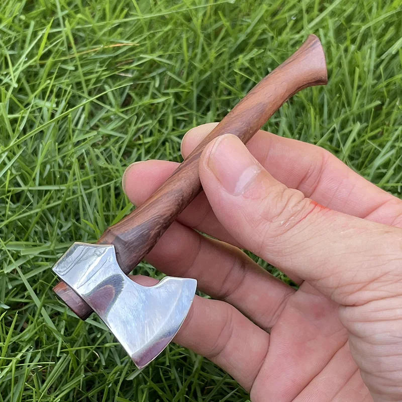 Description Picture 5 of itemTRSKT Mini Camping Small Outdoor Axe Tactical Axes Toy Axe Gift Wood Handle With Box Dropshipping