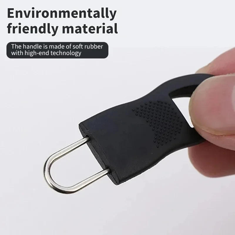 Description Picture 3 of itemReplacement Zipper Pull Puller End Fit Rope Tag Clothing Zip Fixer Broken Buckle Zip Cord Tab Bag Suitcase Backpack Tent