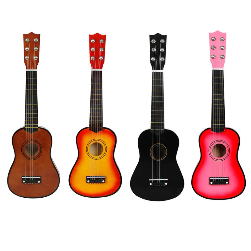 Description Picture 5 of item21 Inch Pro Basswood Ukulele Guitar with Picks 6 Strings Small Bass Acoustic Guitar Stringed Instruments Music Toy