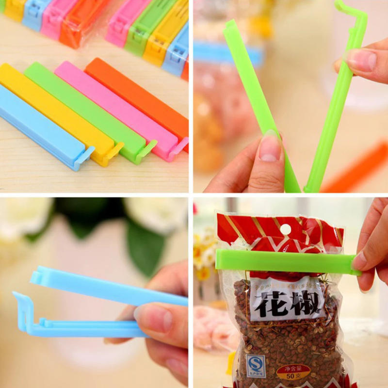 Description Picture 4 of itemHot! 5/10/12/20PCS Portable Kitchen Storage Food Snack Seal Sealing Bag Clips Sealer Clamp Plastic Tool Kitchen Accessories