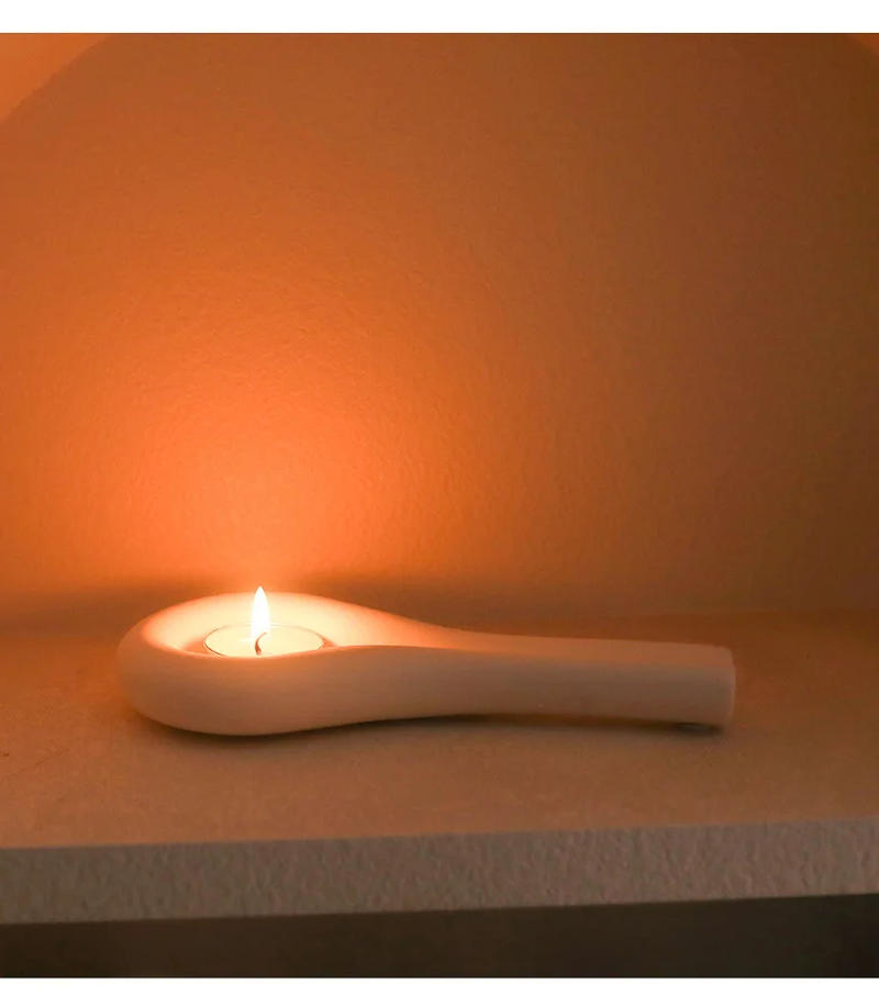 Description Picture 3 of itemNordic Ceramic Candlestick Holder White Candle Holders Candle Holder Wedding Table Living Room Home Ornament Decoration