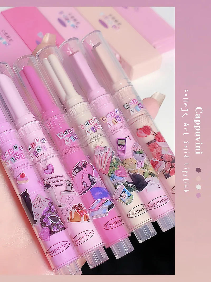 Description Picture 4 of itemMirror Glass Solid Lip Glaze Flowers Water Light Heart Shape Lipstick Clear Oil Jelly Lip Gloss Korean Tint Makeup Girl Cosmetic