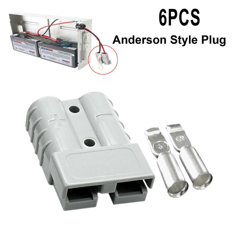 Description Picture 2 of item50A Connector For Anderson Style Plug Connectors DC Power Solar Caravan Motorcycle Socket Battery Charging Adapter Accessories
