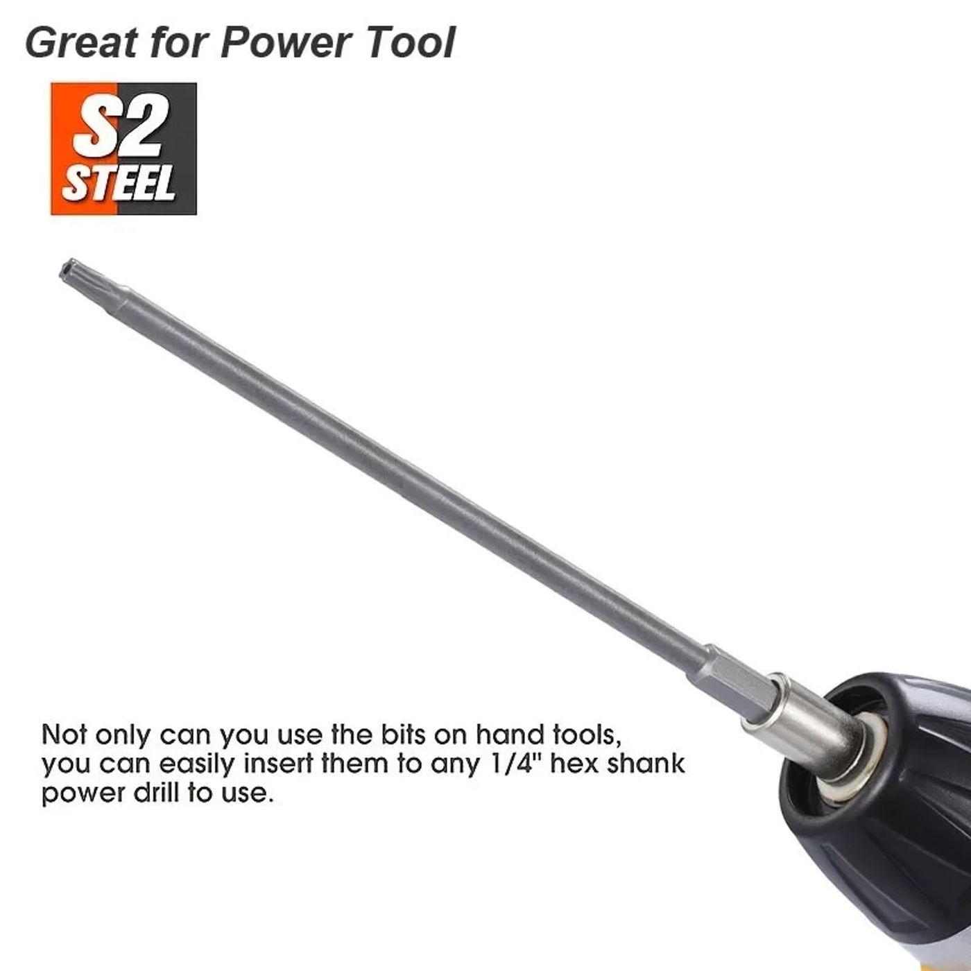 Description Picture 5 of itemMagnetic Torx Bit Extra Long 200mm Screwdriver Set Security Tamper Proof Star For Electric Power Drill Screw Driver Hex Shank
