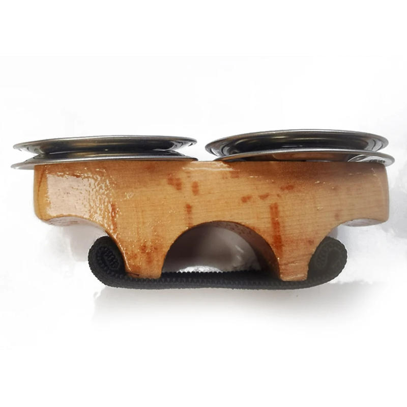 Description Picture 3 of item1pc Finger Jingles Tambourine Nickel-plated Steel Jingles Handheld Percussion For Cajon Hand Drum Percussion Accessories