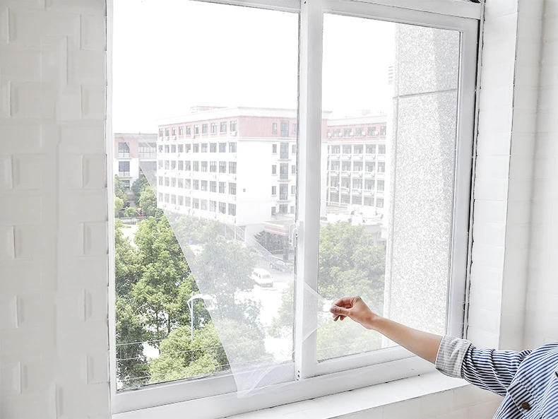 Description Picture 3 of itemDIY Self-Adhesive Indoor Insect Fly Mosquito Window Screen Curtain Mosquito Netting Door Anti Mosquito Net Window Mesh Bug Net