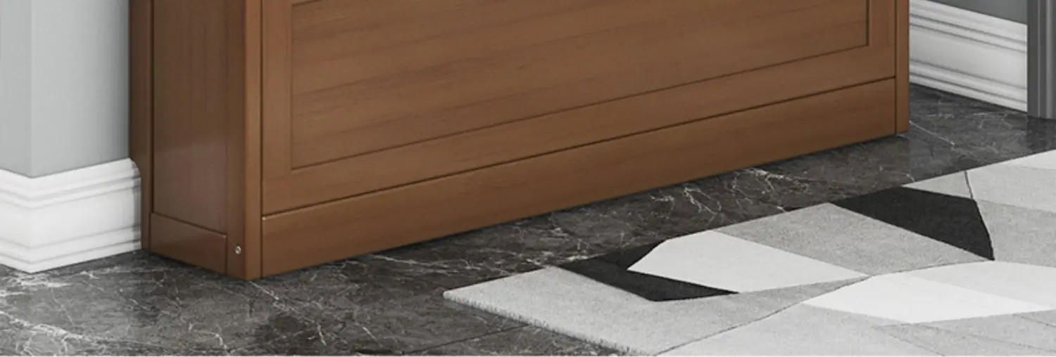 Description Picture 3 of itemSimple shoe rack dust-proof shoe cabinet, solid bamboo storage cabinet with integrated partition for home entrance to save space