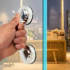 KK&FING Non-punching Glass Door Sliding Door Handles Closet Cabinet Door Handles Toilet Lid Refrigerator Door Suction Cup Pulls