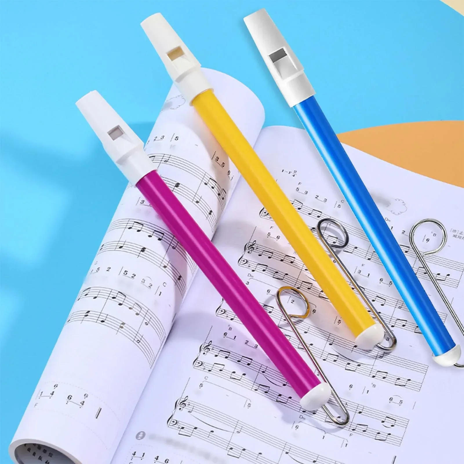 Description Picture 2 of itemKids Slide Whistle with Steel Sliding Rod Musical Instrument Toys for Children Blowing Flute Parent-Child Games Favors Fun Gifts