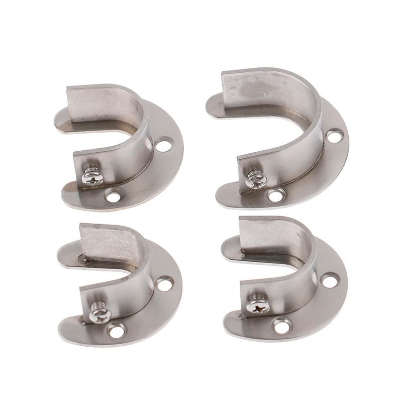 Description Picture 5 of item1Pc 19/22/25/32mm Wardrobe Bracket Stainless Steel Rod Socket Flange Rod Holder