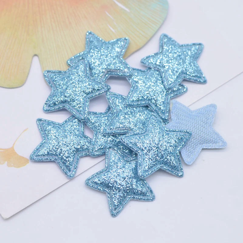 Description Picture 6 of item100Pcs 22mm Bling Star Applique Padded Patches for DIY Headwear Hair Clips Decor Clothes Hat Crafts Sewing Supplies