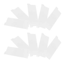 10 Pcs Bottom Plate Accessories for Window Blinds Bathroom Slat Retainer Cord Holder Replacement Parts Curtain Rods Repair