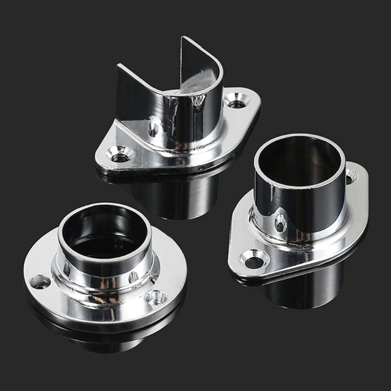 Description Picture 6 of itemProfessional Metal Wardrobe Rod End Supports 4 Pack for Closet Shower Curtain Dropship