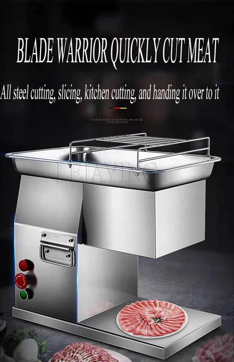 Description Picture 3 of itemAutomatic Electric Meat Cutter Meat Shreding Dicering Slicing Machine Meat Grinder Slicer Block Meat Cut Square Strip Machine