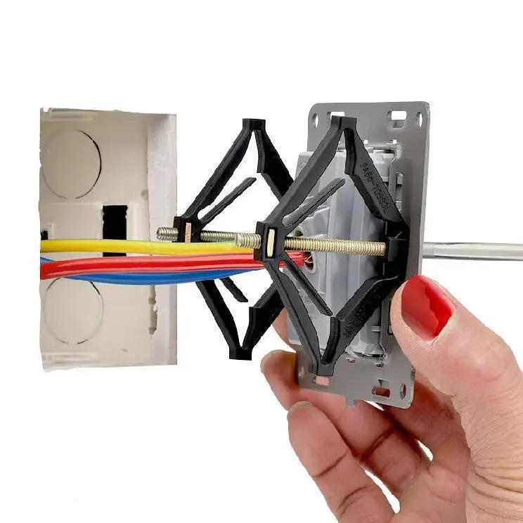 Description Picture 6 of item10PCS 86mm Cassette Repairer Dark Box Repair Screw Plug Switch Old Socket Boxes Replacement Fixed Wall Repair Box Support Rod