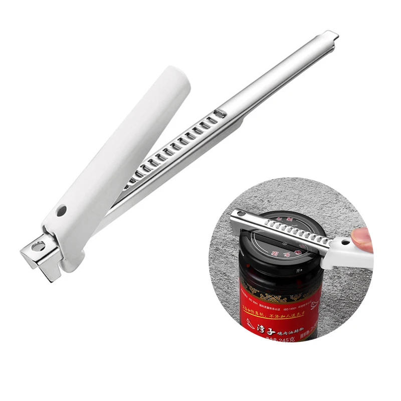 Description Picture 3 of item1pcs Adjustable Jar Opener Can Openers Stainless Steel Multifunctional Non-Slip Bottle Lid Opener Manual Kitchen Gadgets