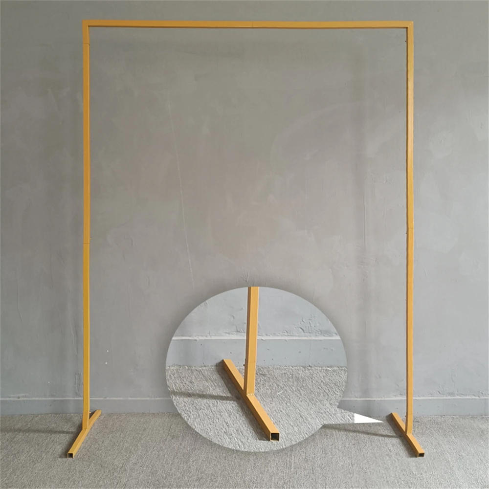 Description Picture 2 of itemSquare Iron Arch Lawn and Outdoor Wedding Floral Decoration DIY Props Birthday Party Balloon Arch Backdrop Stand Baby Shower