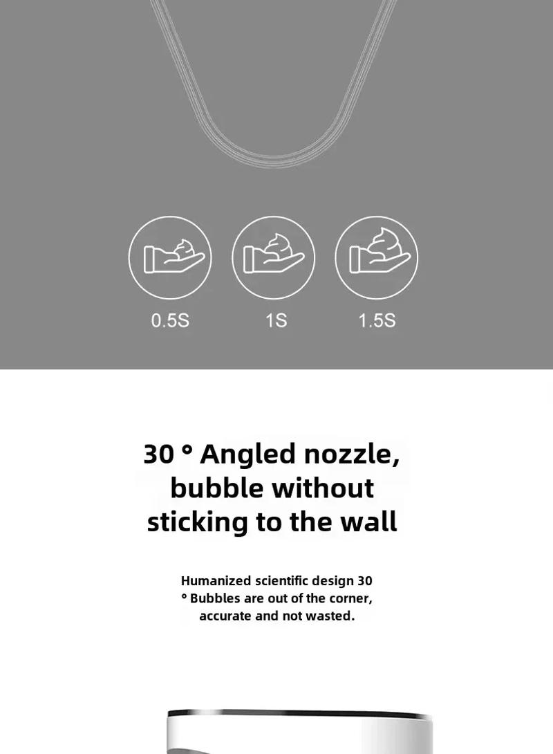 Description Picture 5 of itemIntelligent Sensor Multi-Speed Contact-Free Wall-Mounted Vertical Hand Sanitizer Bubble Machine Rechargeable Soap Dispenser