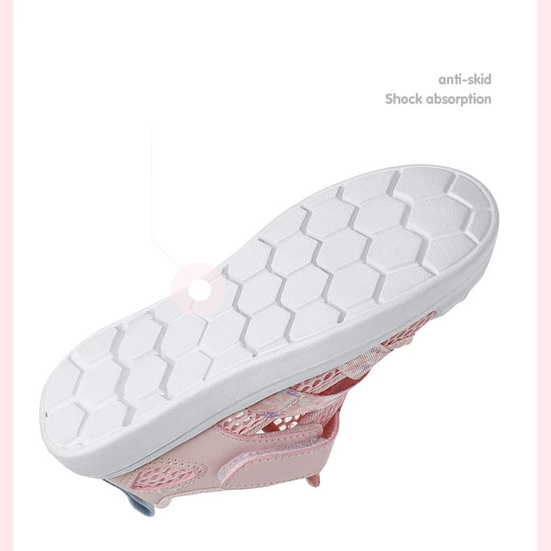 Description Picture 5 of itemFashion Children Soft Casual Shoes Girls Light Chunky Air Mesh Sneakers Kid Summer 4 5 6 7 8 Princess Net Sport Footwear Korean