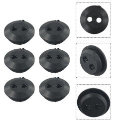 Fuel Tank Rubber Grommet 2 Holes 6Pcs Brush Cutters Hedge Trimmer Replacement Seal Grommet String Trimmer Parts
