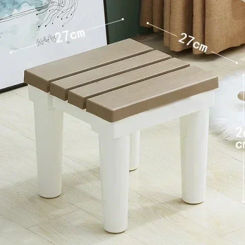 2024 Plastic Step Stool Portable Folding Chair Small Bench Stool