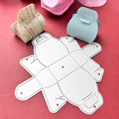 Metal Cuts Stamp Embossing Stencil Box Cutting Dies for Card Making Scrapbooking Paper Craft Album Stamps DIY Circular Decoratio