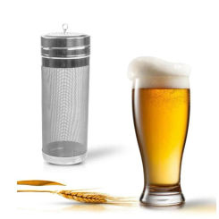 Filter Cartridge Brewing Hopper 304 Stainless Steel Filtering Coffee Hop Beer Filter Mesh Hopper Filter Strainer Practical