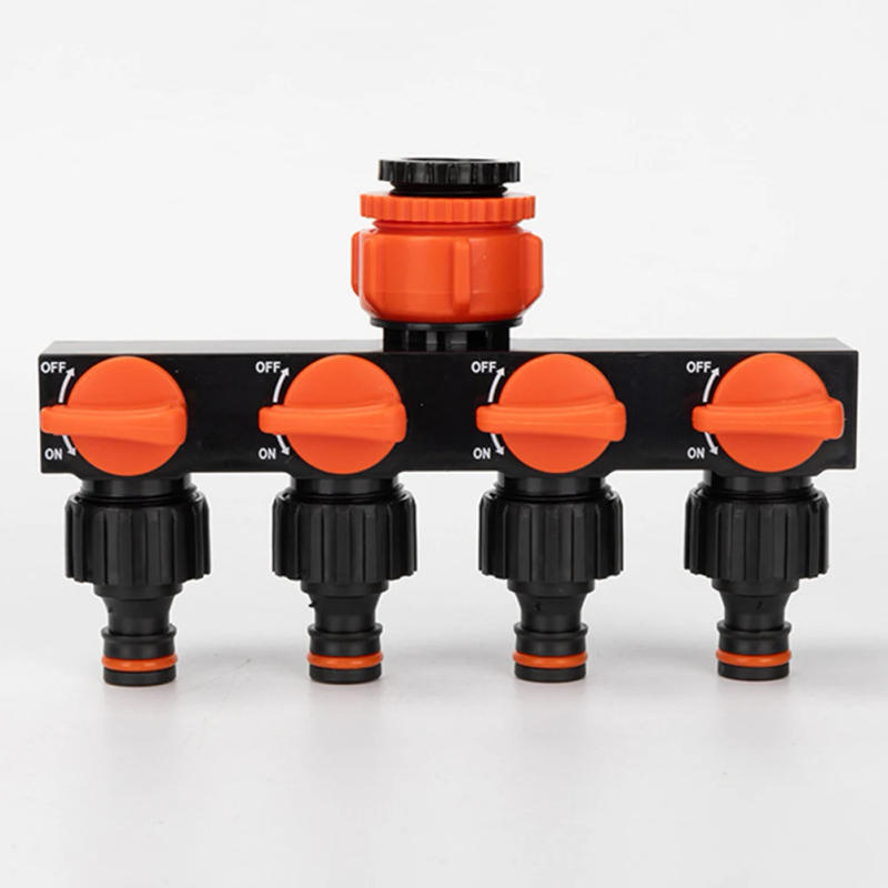 Description Picture 6 of itemGarden Hose Distributor Four-Way Faucet Water Pipe Distributor Independent Switch Hose Splitter Valve Connector Adapter  ï»¿