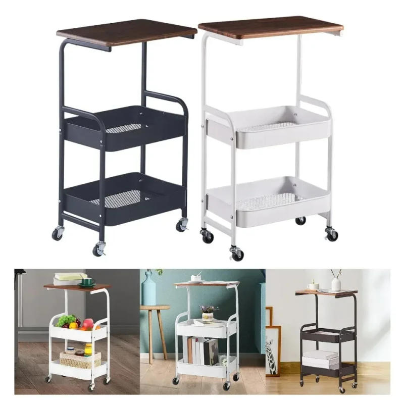 Description Picture 3 of itemFolding Trolley Auxiliary Cart Spa Organizer Coffee Bar Organization Furniture Storage Mueble Auxiliar Cocina Organize Wheels