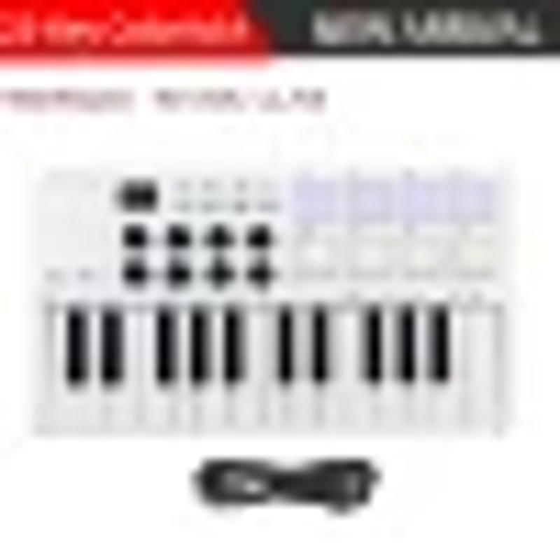 Description Picture 3 of itemHot M-VAVE 25-Key MIDI Controller Keyboard Mini Portable USB Keyboard Piano MIDI Keyboard Controller 8 RGB Backlit Pads 8 Knobs