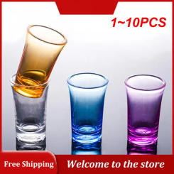 1~10PCS NEW Shot Glass Plastic Spirits Shot Cup Party Bar Club Drinking Tool Wedding Wine Glasses Cocktail Pint Vodka Cups