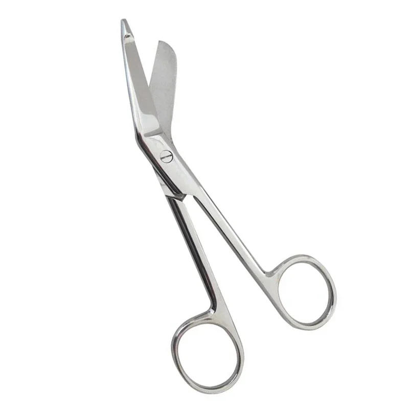 Description Picture 4 of item14CM Stainless Steel Gauze Bandage Scissors Dressing Surgical  Household Plaster Scissors Nurse