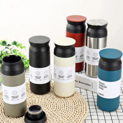500ml Thermos Cups Coffee Mug Insulated Water Bottle Stainless Steel Thermal Tumbler Vacuum Flask Portable Travel Office Mugs