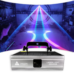ILDA 3D Animation Mini 3W Laser Projector Voice Control Profession DJ Disco Stage Light RGB For KTV Bar Festival Party YUER