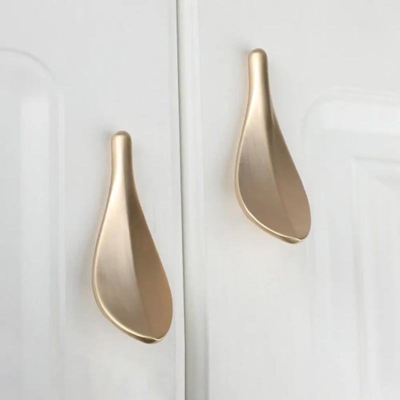 Description Picture 5 of itemZinc Alloy Leaf Cabinet Handle Nordic Style Furniture Furniture Knobs Multifunctional Hardware Drawer Pull Handles Sliding Door