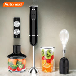 4 in 1 Electric Stick Hand Blender 500W Food Processor 2 Mix Speed Egg Whisk Mixer Juicer Meat Grinder Handheld Stick Mixer Set