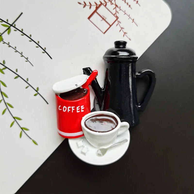 Description Picture 4 of item3D Creative Simulation Food Cute Mini Fridge Magnets Home Decor Fridge Stickers Refrigerator Paste Room Decoration Collection